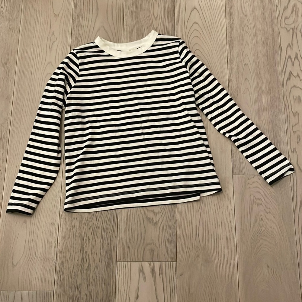 Black and white striped sweater